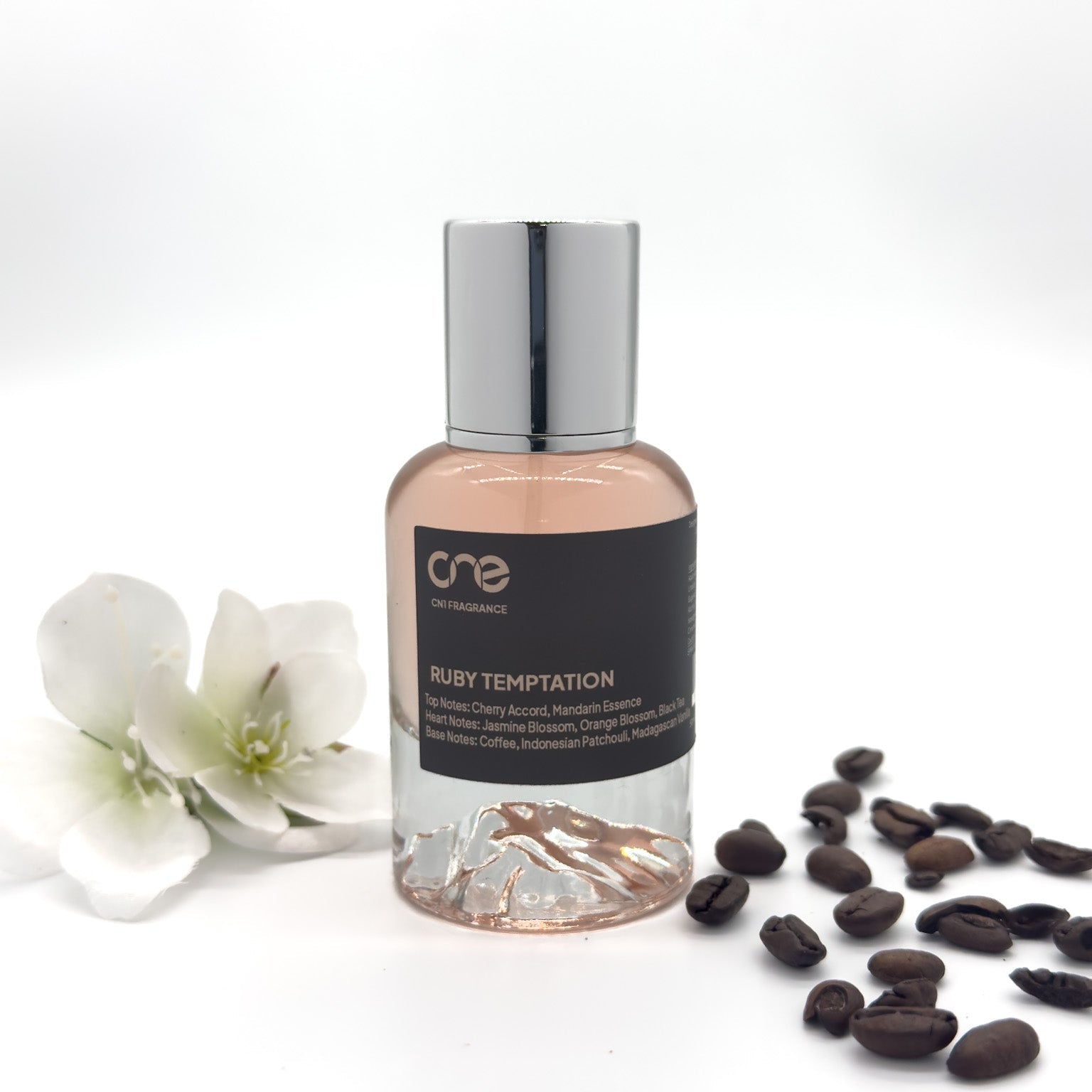 Ruby Temptation - Eau de Parfum with notes of pear, coffee, jasmine, and vanilla